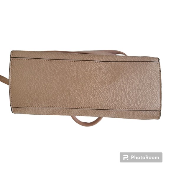 Steve Madden Crossbody Bag Purse Handbag Pink Blush Pebbled Logo - Picture 11 of 16